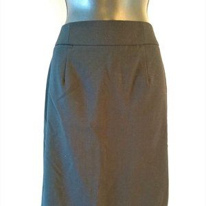 Calvin Klein Black Lined Pencil Skirt